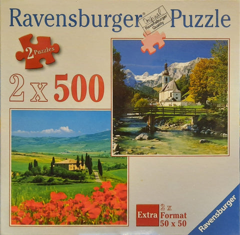 2 x 500 Nature Puzzles - RAVENSBURGER dėlionėHOBI.LT 🇱🇹