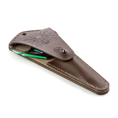 Žirklių dėklo siuvinėjimo rinkinys „Irisai“, dirbtinė oda 10–13 cm