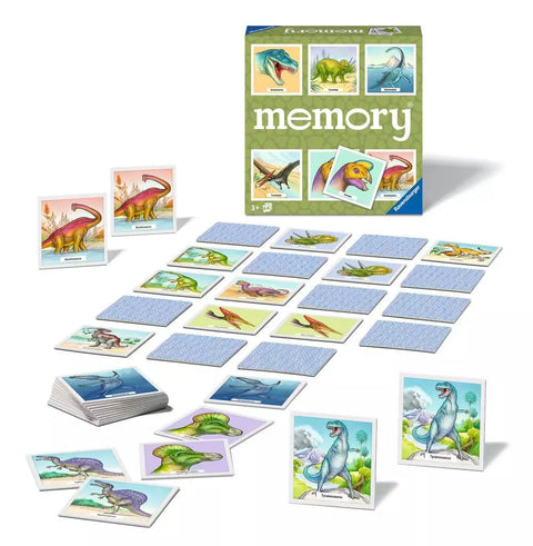 Ravensburger atminties žaidimas „Dinosaur memory®“, 2–8 žaid., nuo 4 m.