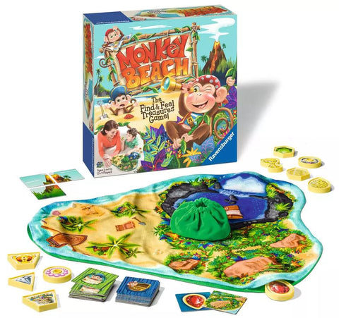 Ravensburger stalo žaidimas „Monkey Beach“, 2–4 žaid., nuo 3 m.
