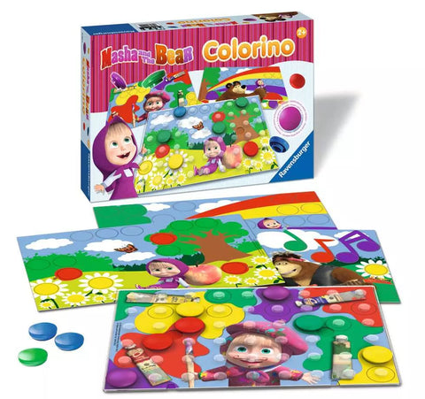 Ravensburger lavinamasis žaidimas „Maša ir lokys Colorino“, nuo 2 m.