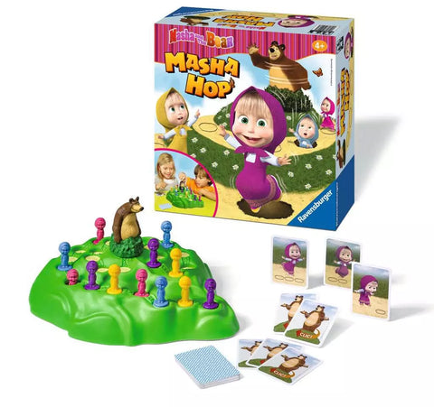 Ravensburger stalo žaidimas „Maša ir lokys Masha Hop“, 2–4 žaid., nuo 4 m.