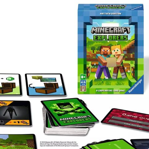 Ravensburger žaidimas „Minecraft Explorers“, nuo 8 m. (instrukcija anglų k.)