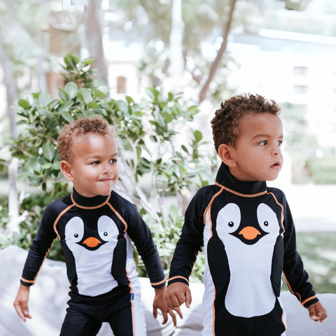 Vaikiškas maudymosi kostiumėlis su kepure „Pingvinas“ UPF50+, 18–24 mėn., My Carry Potty