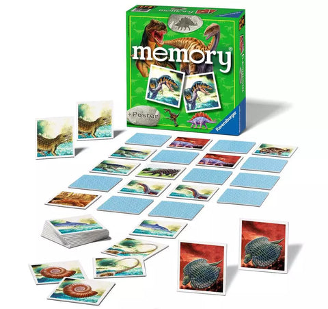 Ravensburger atminties žaidimas „Dinosaurai memory® su plakatu“, nuo 4 m.