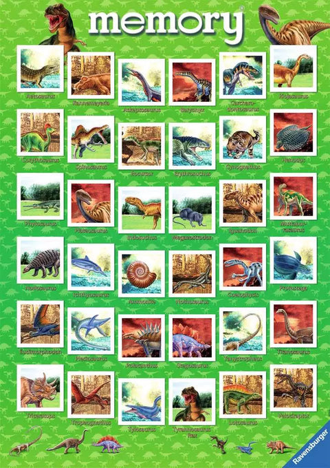 Ravensburger atminties žaidimas „Dinosaurai memory® su plakatu“, nuo 4 m.