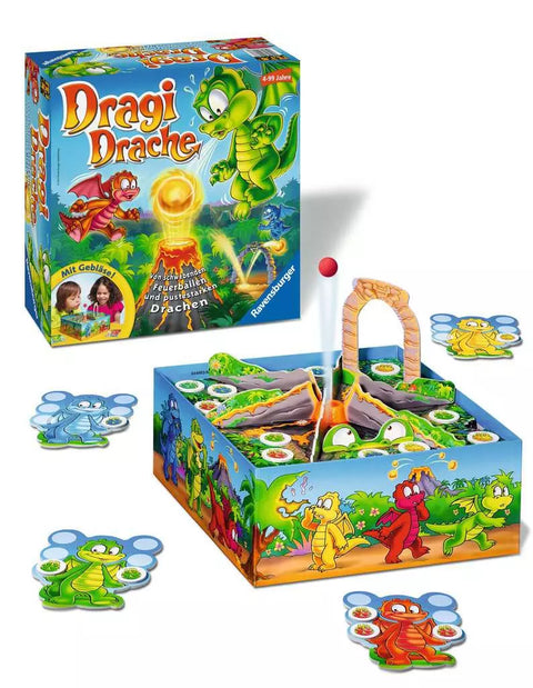 Ravensburger stalo žaidimas „Dragi Drache“, 2–4 žaid., nuo 4 m.