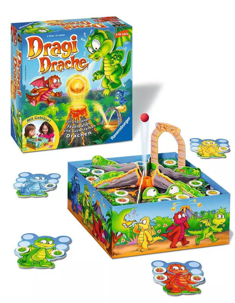 Ravensburger stalo žaidimas „Dragi Drache“, 2–4 žaid., nuo 4 m.
