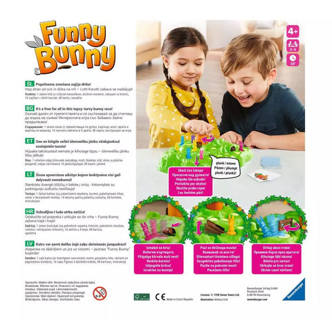 Ravensburger stalo žaidimas „Funny Bunny“, 2–4 žaid., nuo 4 m.