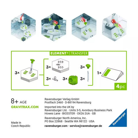 Ravensburger GraviTrax elementas „Transfer“, 4 det., nuo 8 m.