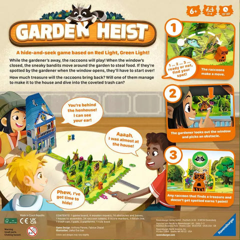 Ravensburger stalo žaidimas „Garden Heist“, 2–4 žaid., nuo 6 m.