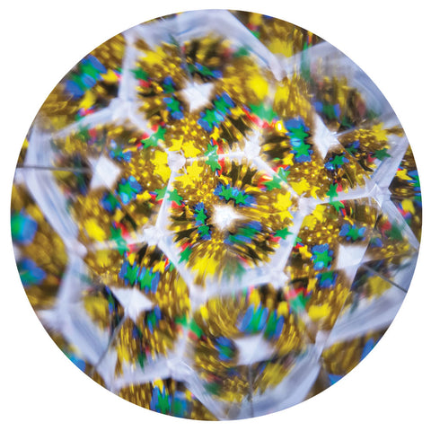 Svoora mini kaleidoskopas su skysčiu ir blizgučiais, 10 cm, kelionėms