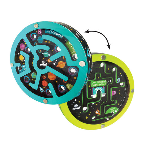 Svoora medinis lavinamasis labirintas, kosmoso tema, 2 viename, nuo 6 m.