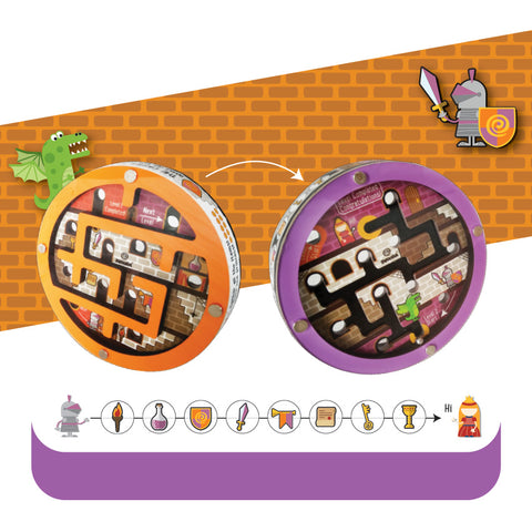 Svoora medinis dvipusis kamuoliuko labirintas Pilis – vaikams 6+