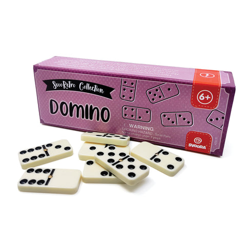Svoora Retro Domino – klasikinis 28 dalių rinkinys, 6+ vaikams