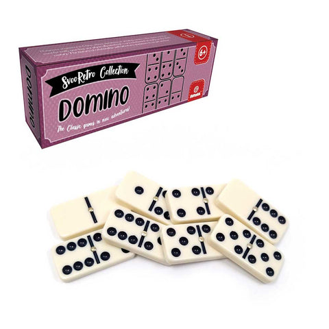 Svoora Retro Domino – klasikinis 28 dalių rinkinys, 6+ vaikams