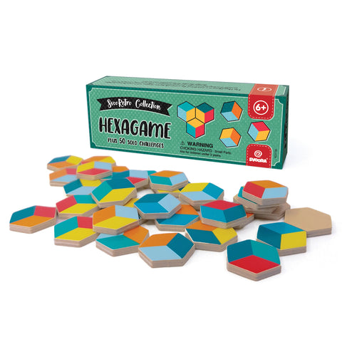 Svoora Retro Hexa – medinis loginis žaidimas vaikams, 50 užduočių
