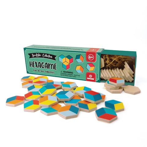 Svoora Retro Hexa – medinis loginis žaidimas vaikams, 50 užduočių