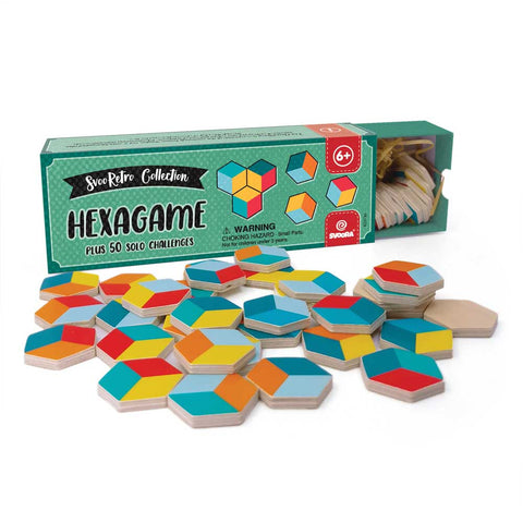 Svoora Retro Hexa – medinis loginis žaidimas vaikams, 50 užduočių