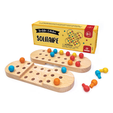 Svoora Medinis Solitaire stalo žaidimas vaikams 6+ – retro strategija