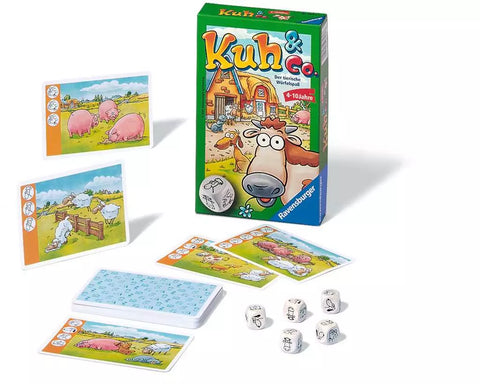 Ravensburger stalo žaidimas „Kuh & Co“, 2–6 žaid., nuo 4 m.