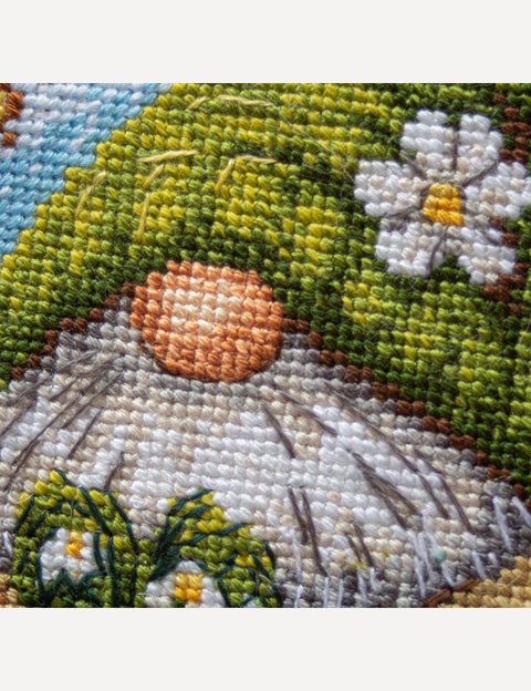 Siuvinėjimo kryželiu rinkinys Aine „Žydintis nykštukas“, 20x20 cm