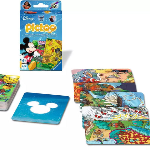Ravensburger kortų žaidimas „Pictoo Disney“, 2–6 žaid., nuo 4 m.