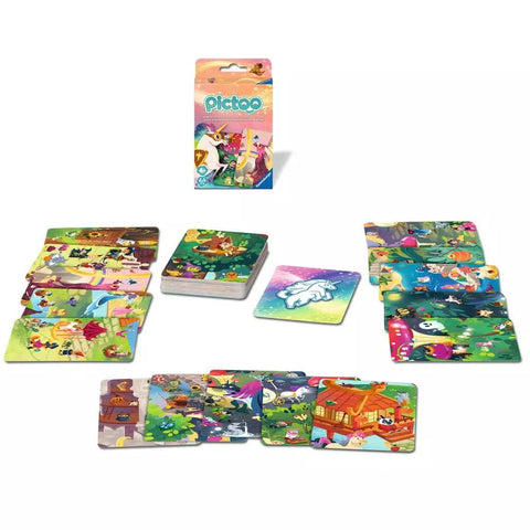 Ravensburger kortų žaidimas „Pictoo Fantasy“, 2–6 žaid., nuo 4 m.