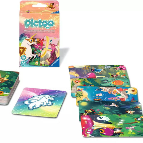 Ravensburger kortų žaidimas „Pictoo Fantasy“, 2–6 žaid., nuo 4 m.