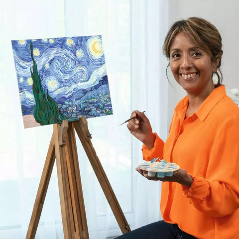Ravensburger tapyba pagal skaičius „Vincent van Gogh: Žvaigždėta naktis“, 40×30 cm