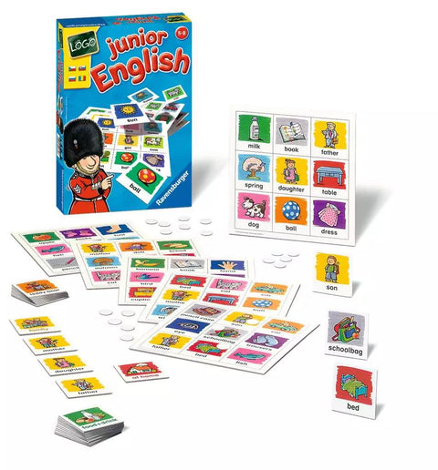 Ravensburger lavinamasis žaidimas „Junior English“, 2–6 žaid., nuo 5 m.