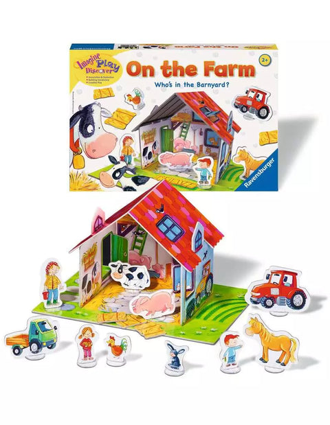 Ravensburger lavinamasis žaidimas „On the Farm“, 1–2 žaid., nuo 2 m.