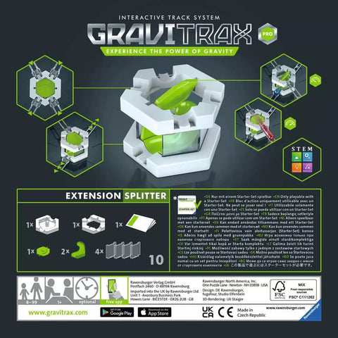 Ravensburger GraviTrax PRO priedas „Splitter“, nuo 8 m.