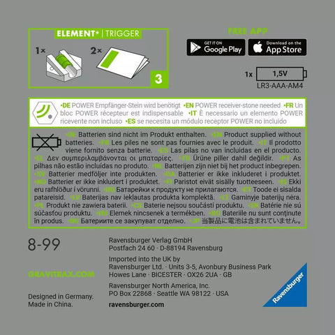 Ravensburger GraviTrax POWER elementas „Trigger“, nuo 8 m.