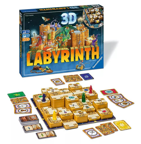 Ravensburger stalo žaidimas „3D Labyrinth“, 2–4 žaid., nuo 7 m.