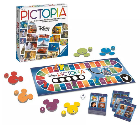 Ravensburger stalo žaidimas „Disney Pictopia“, nuo 7 m. (kortelės anglų k.)