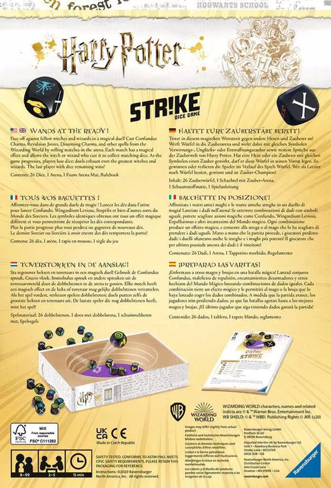 Ravensburger stalo žaidimas „Haris Poteris Strike“, 2–5 žaid., nuo 8 m.