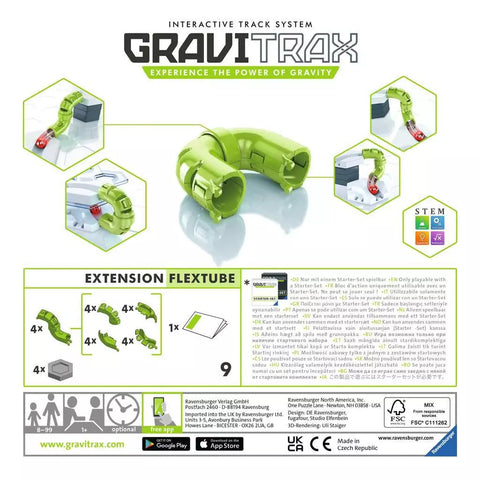 Ravensburger GraviTrax priedas „FlexTube“, nuo 8 m.