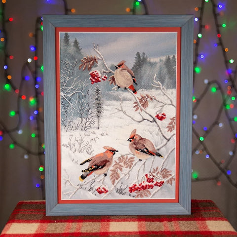 Siuvinėjimo kryželiu rinkinys Crystal Art Žiemos skanėstas, 24x35 cm