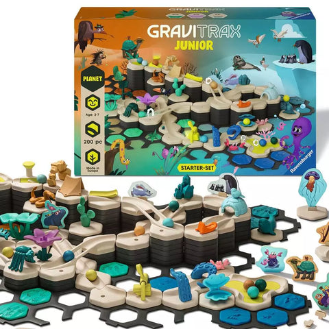 Ravensburger GraviTrax Junior startinis rinkinys XXL „Planet“, 200 det., 3–7 m.