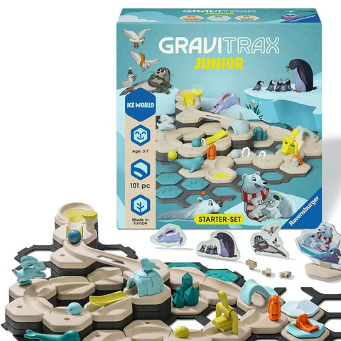 Ravensburger GraviTrax Junior startinis rinkinys „Ice World“, 101 det., 3–7 m.