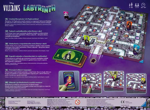 Ravensburger stalo žaidimas „Disney Villains Labyrinth“, 2–4 žaid., nuo 7 m.