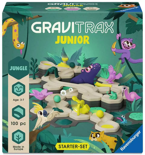 Ravensburger GraviTrax Junior startinis rinkinys „Jungle“, 100 det., 3–7 m.