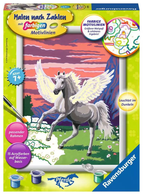 Ravensburger tapyba pagal skaičius „Pegasas“, 18×24 cm, nuo 7 m.