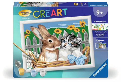 Ravensburger tapyba pagal skaičius „Mieli draugai“, 18×24 cm, nuo 9 m.