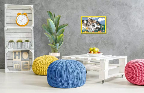 Ravensburger tapyba pagal skaičius „Kačiukas ir šuniukas“, 21×31 cm, nuo 7 m.