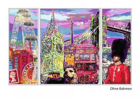 Ravensburger tapyba pagal skaičius „Londonas“, 80×50 cm
