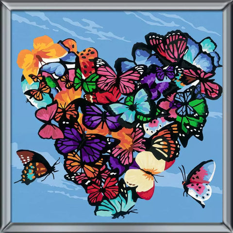 Ravensburger tapyba pagal skaičius „Drugeliai“, 30×30 cm