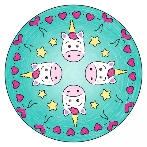 Ravensburger kūrybinis rinkinys „Mini Mandala-Designer: Vienaragis“, nuo 6 m.