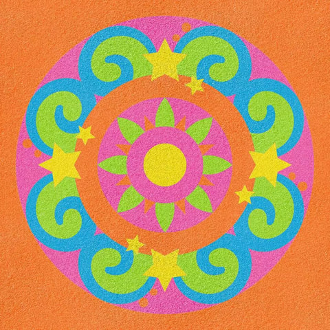Ravensburger kūrybinis rinkinys „Smėlio Mandala-Designer: Neon“, nuo 6 m.